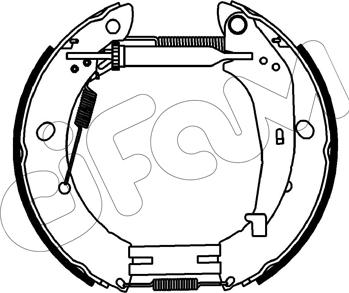 Cifam 151-539 - Set saboti frana aaoparts.ro