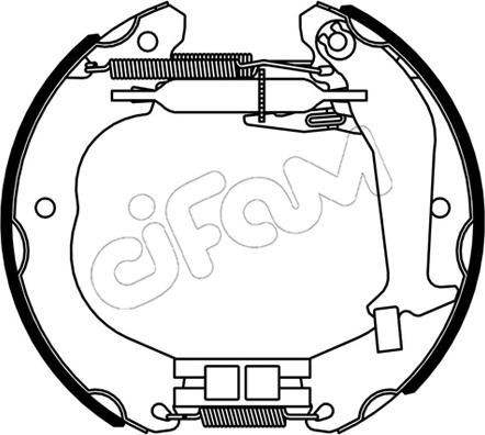 Cifam 151-533 - Set saboti frana aaoparts.ro