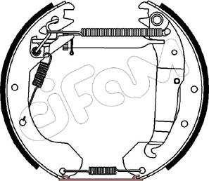 Cifam 151-175 - Set saboti frana aaoparts.ro