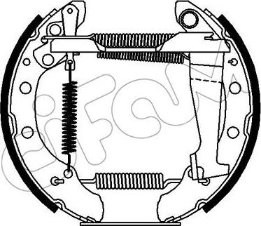 Cifam 151-391 - Set saboti frana aaoparts.ro