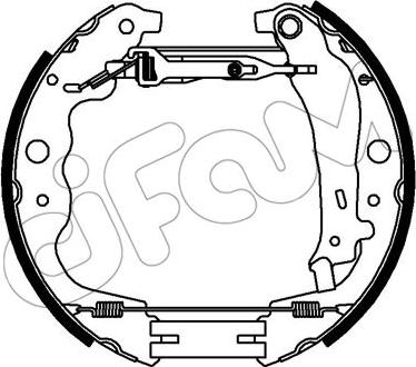 Cifam 151-357 - Set saboti frana aaoparts.ro
