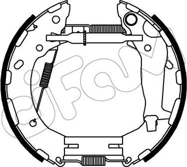 Cifam 151-353 - Set saboti frana aaoparts.ro