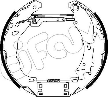 Cifam 151-363 - Set saboti frana aaoparts.ro