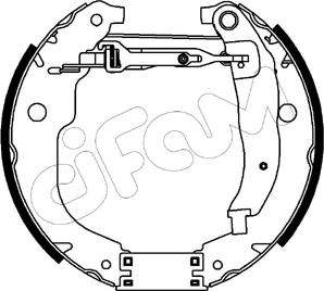 Cifam 151-205 - Set saboti frana aaoparts.ro