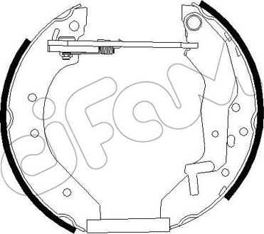 Cifam 151-273 - Set saboti frana aaoparts.ro