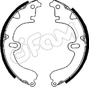 Cifam 153-417 - Set saboti frana aaoparts.ro