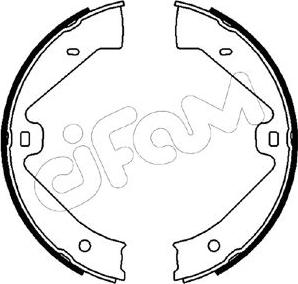 Cifam 153-528 - Set saboti frana, frana de mana aaoparts.ro