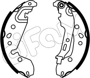 Cifam 153-667 - Set saboti frana aaoparts.ro
