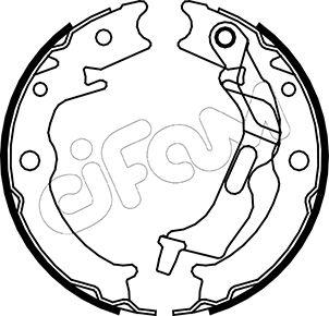 Cifam 153-052 - Set saboti frana, frana de mana aaoparts.ro