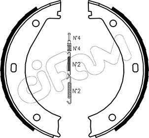 Cifam 153-013K - Set saboti frana, frana de mana aaoparts.ro