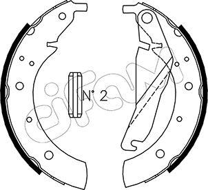Cifam 153-012 - Set saboti frana aaoparts.ro