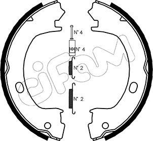 Cifam 153-031K - Set saboti frana, frana de mana aaoparts.ro