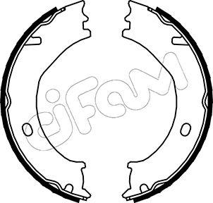 Cifam 153-163 - Set saboti frana, frana de mana aaoparts.ro