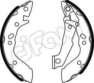Cifam 153-167 - Set saboti frana aaoparts.ro