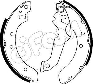 Cifam 153-106 - Set saboti frana aaoparts.ro