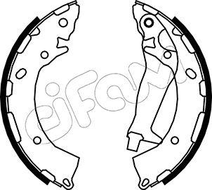 Cifam 153-189 - Set saboti frana aaoparts.ro