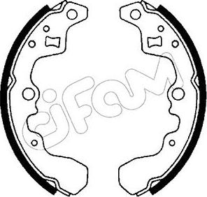 Cifam 153-391 - Set saboti frana aaoparts.ro