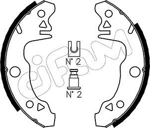 Cifam 153-341 - Set saboti frana aaoparts.ro