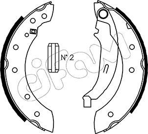 Cifam 153-350 - Set saboti frana aaoparts.ro