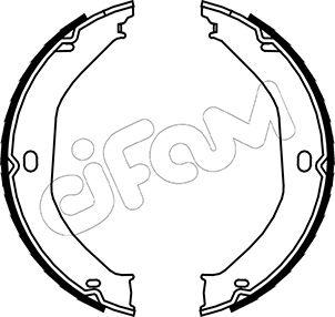 Cifam 153-360 - Set saboti frana, frana de mana aaoparts.ro
