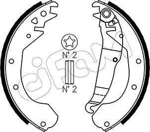 Cifam 153-306 - Set saboti frana aaoparts.ro