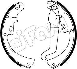 Cifam 153-301 - Set saboti frana aaoparts.ro