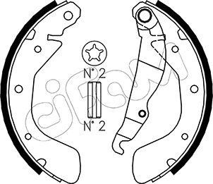 Cifam 153-308 - Set saboti frana aaoparts.ro