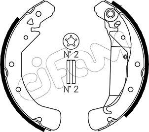 Cifam 153-311 - Set saboti frana aaoparts.ro