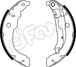 Cifam 153-333 - Set saboti frana aaoparts.ro