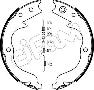 Cifam 153-268K - Set saboti frana, frana de mana aaoparts.ro
