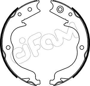 Cifam 153-268 - Set saboti frana, frana de mana aaoparts.ro