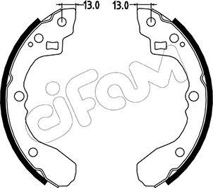 Cifam 153-213 - Set saboti frana aaoparts.ro