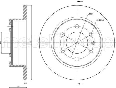 Cifam 800-936 - Disc frana aaoparts.ro