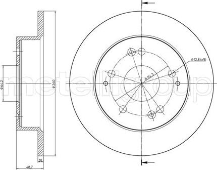 ATE 24.0110-0279.1 - Disc frana aaoparts.ro