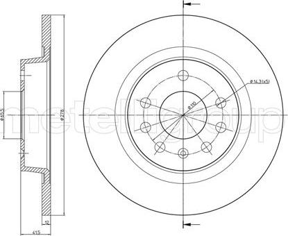Cifam 800-609C - Disc frana aaoparts.ro