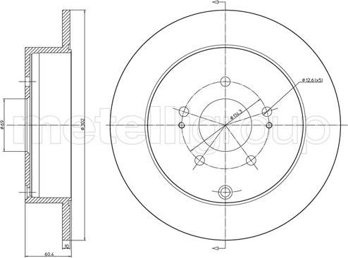 Cifam 800-1543C - Disc frana aaoparts.ro