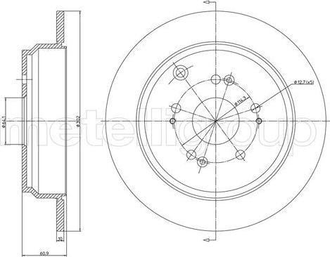 Blue Print ADH243105 - Disc frana aaoparts.ro