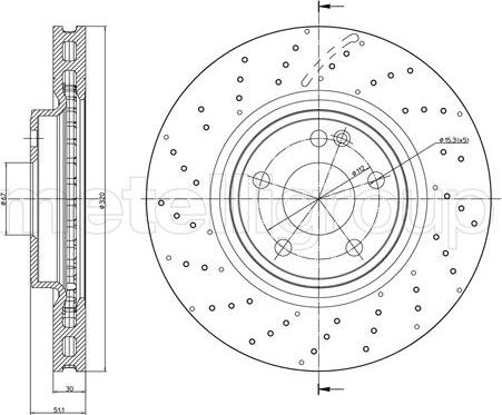 Febi Bilstein 107501 - Disc frana aaoparts.ro