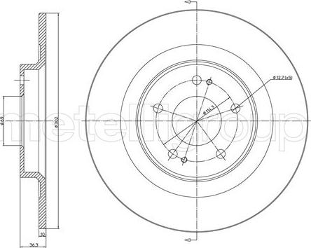 Cifam 800-1521C - Disc frana aaoparts.ro