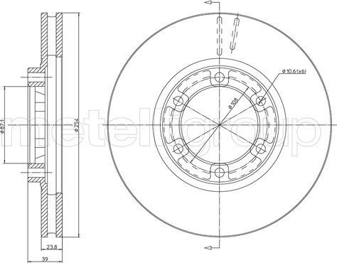 Cifam 800-1570 - Disc frana aaoparts.ro