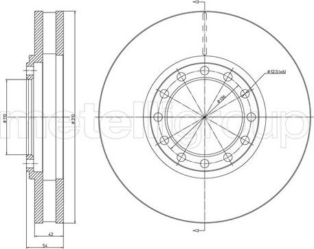 Cifam 800-1653 - Disc frana aaoparts.ro