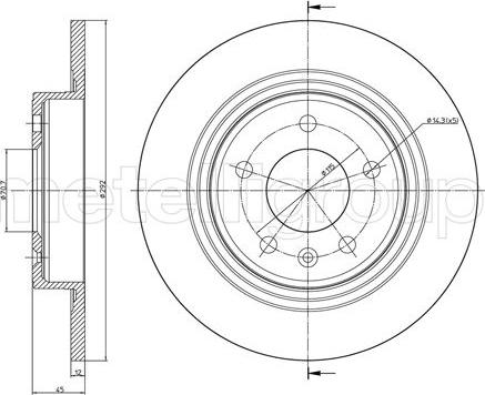 Cifam 800-1004C - Disc frana aaoparts.ro
