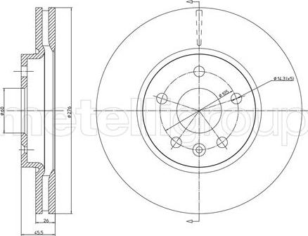 Cifam 800-1001C - Disc frana aaoparts.ro