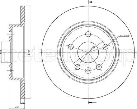 Cifam 800-1002C - Disc frana aaoparts.ro