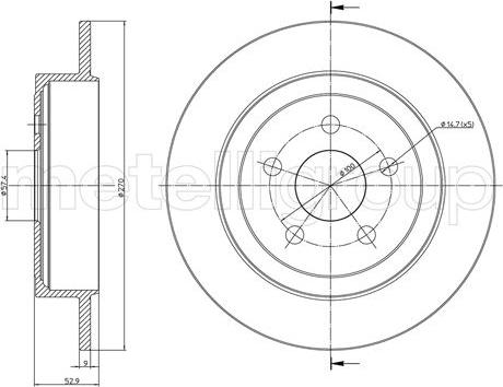 Cifam 800-1107C - Disc frana aaoparts.ro