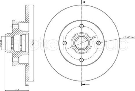 Cifam 800-117 - Disc frana aaoparts.ro