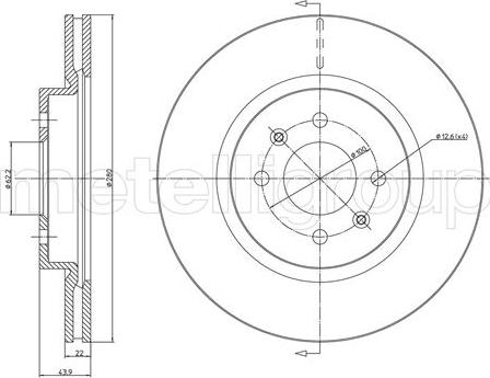Cifam 800-1365C - Disc frana aaoparts.ro
