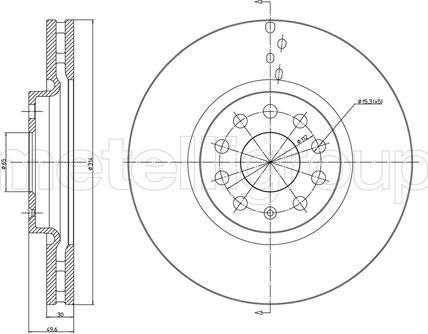 Cifam 800-1258C - Disc frana aaoparts.ro