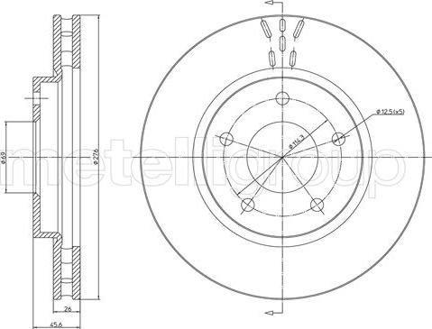 Cifam 800-1269C - Disc frana aaoparts.ro