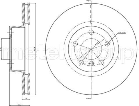 ATE 24.0328-0254.1 - Disc frana aaoparts.ro